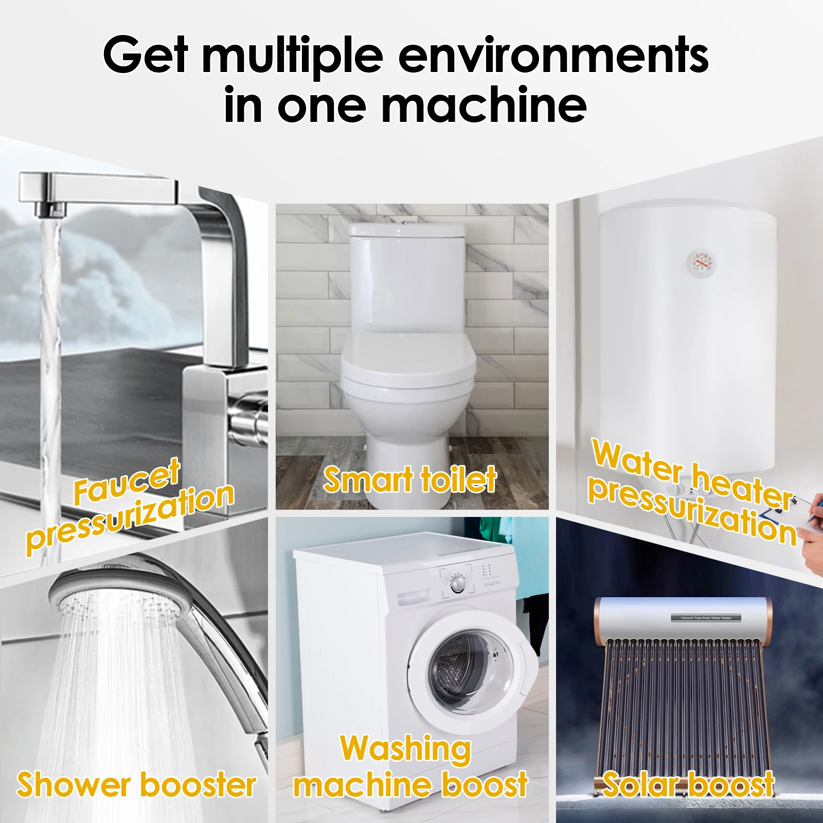 Автоматический водяной насос 24 В постоянного тока 100 Вт усилитель давления