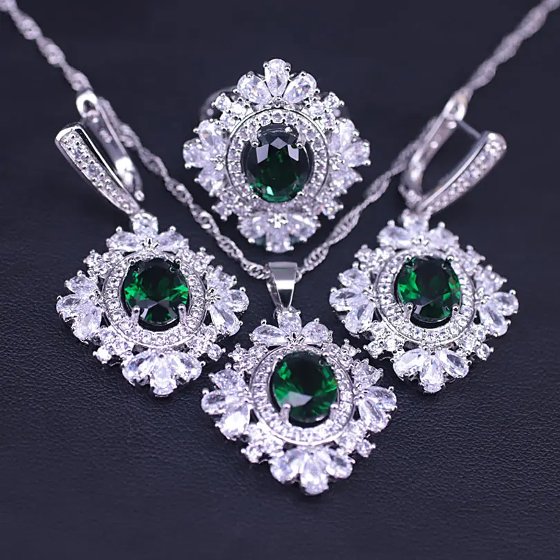 Комплект из колье серёг и кольца с кристаллами|Ювелирные наборы для невесты| |