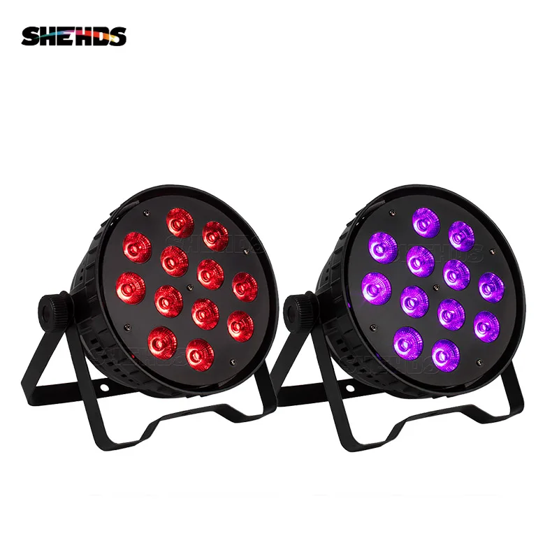 SHEHDS алюминиевый сплав LED Par 12x18 Вт RGBWAUV6IN1 бесшумный Led свет не водонепроницаемый IP20