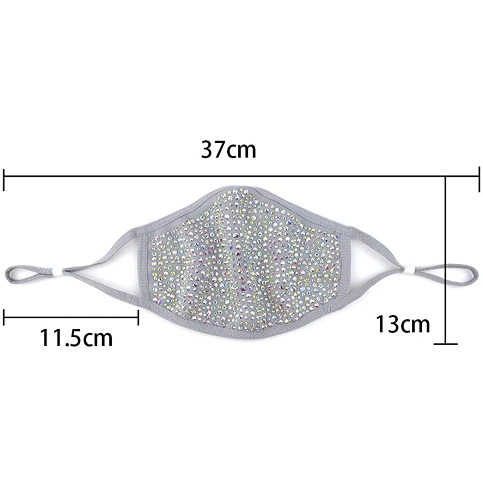 

2/3PCS Glitter Masks Fashion Designers Wear Adjustable Earrings For Women's Gifts Bandage Erwachsenenmaske Mscara facial 2021