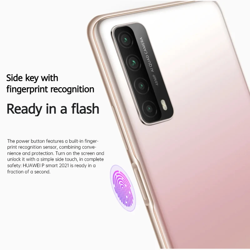 [Свободная пленка] смартфон Huawei P Smart 2021 глобальная версия батареи 5000 мАч 6 67