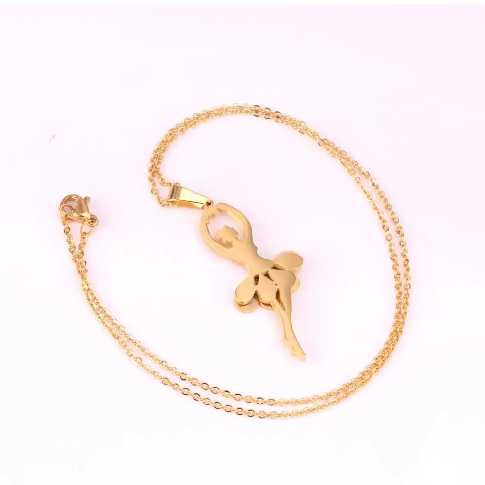 Женское колье-чокер LUXUKISSKIDS золотистого цвета с кулоном и цепочкой для танцев