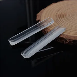 Прямоугольник 10x50 мм, с плоской задней поверхностью, из прозрачного хрустального стекла, кабошон, фурнитура для ювелирных изделий, толщина основания: 5 мм, 10 шт.лот (K2973)