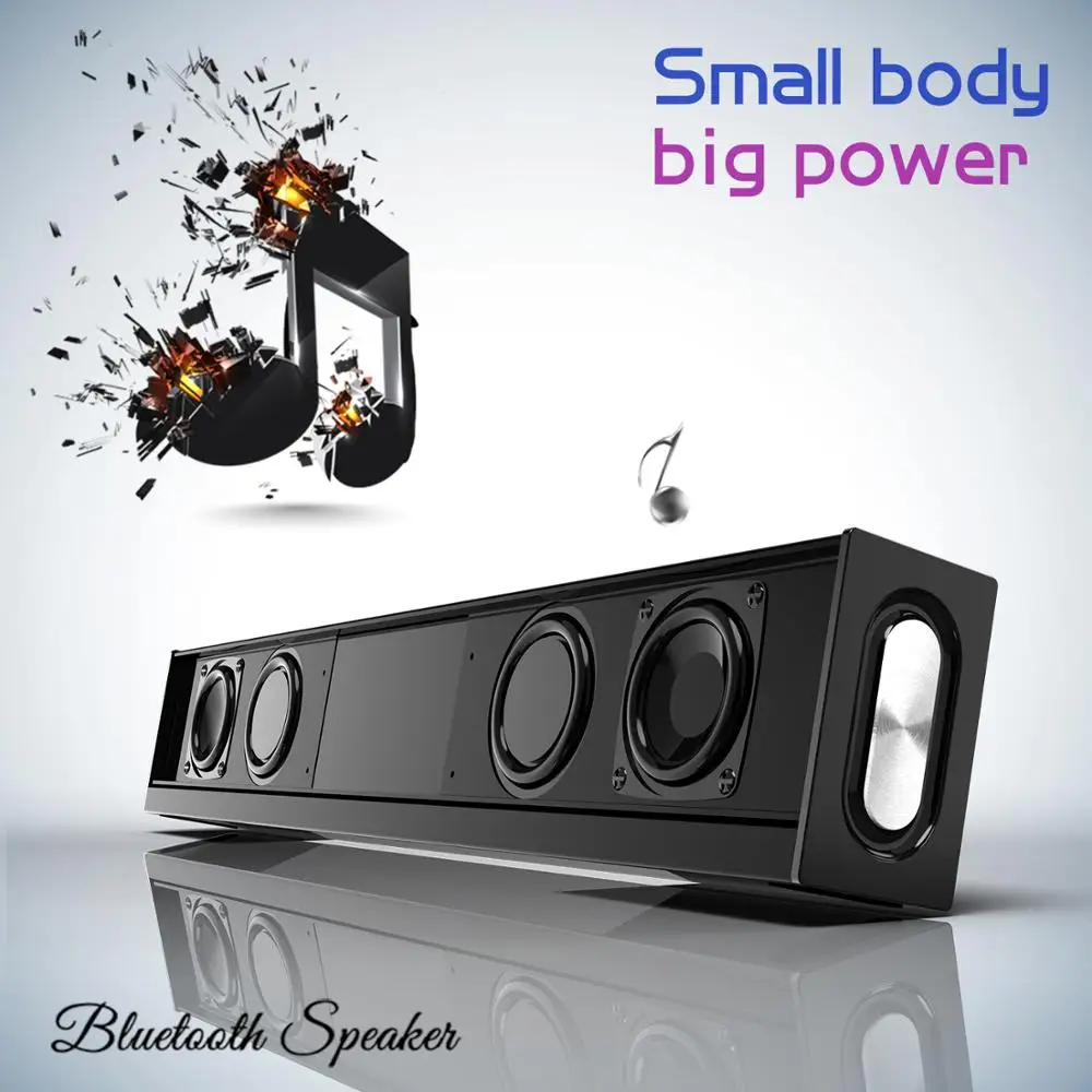 Soundage 20W Bluetooth Speaker Portable 3D Stereo Subwoofer Loudspeaker TV Home Theater support Audio TF Card enlarge