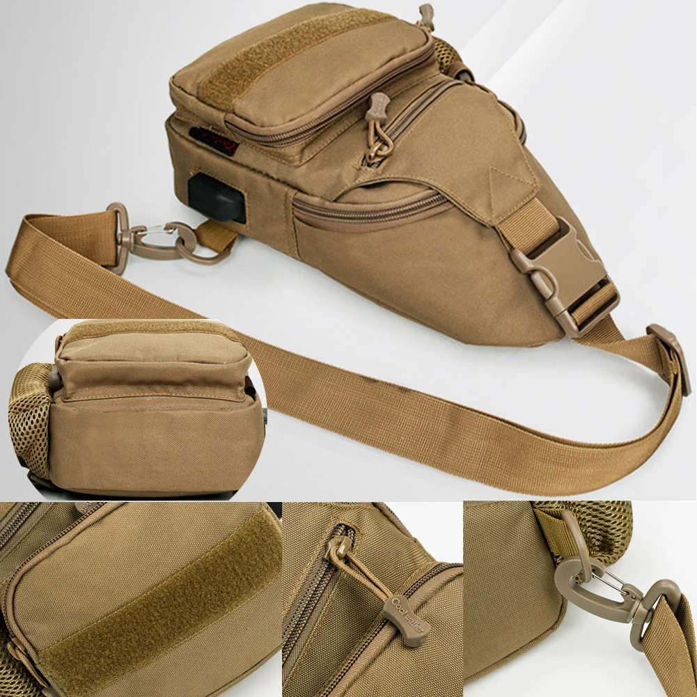 Нагрудный пакет мужская повседневная сумка через плечо usb зарядка нагрудная Сумка водонепроницаемая сумка путешественника сумка мужская