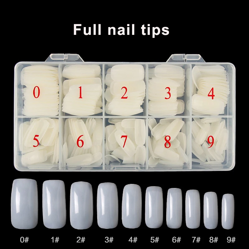 500 шт французские/половинные/Полные ногти профессиональные искусственные