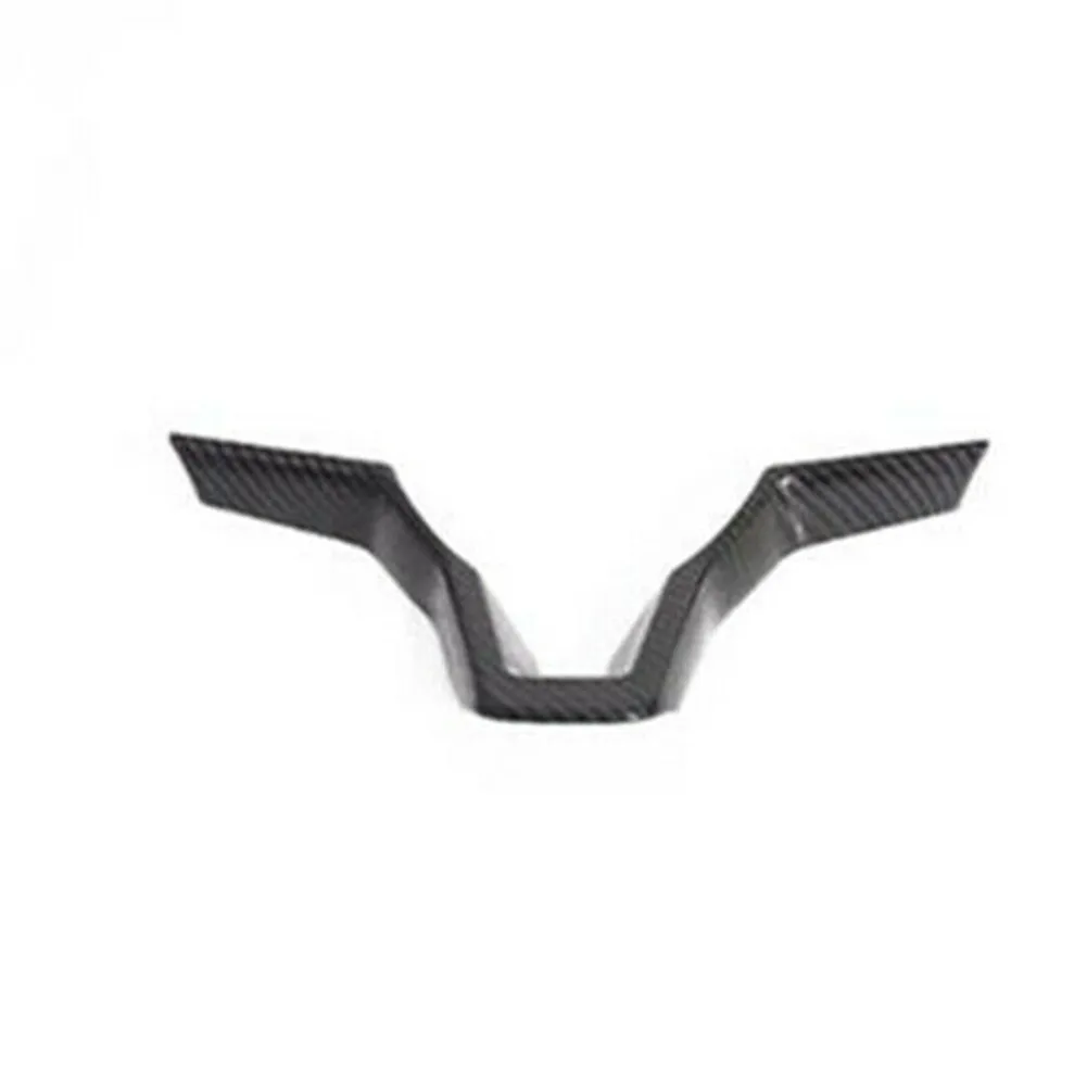 

Parts Decor Cover Trim Steering Wheel 2020 2021 Accessories Black Car Carbon Fiber