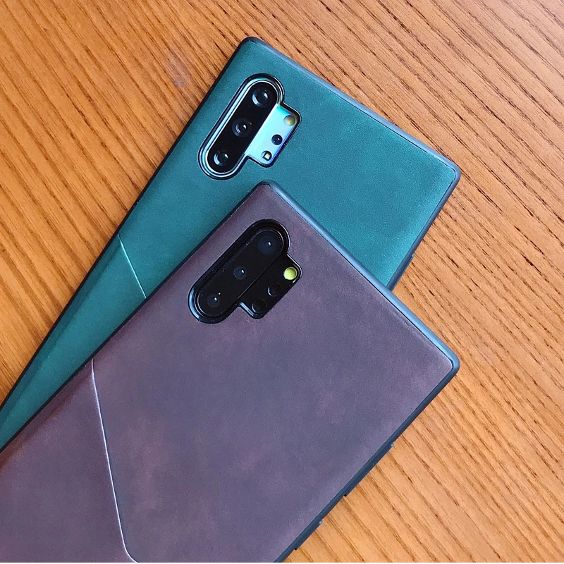 YHBBCASES ретро кожаные чехлы для карт Samsung Note 10 Plus 8 9 Skin Feel Fashion Phone Cover Galaxy S10 | Мобильные