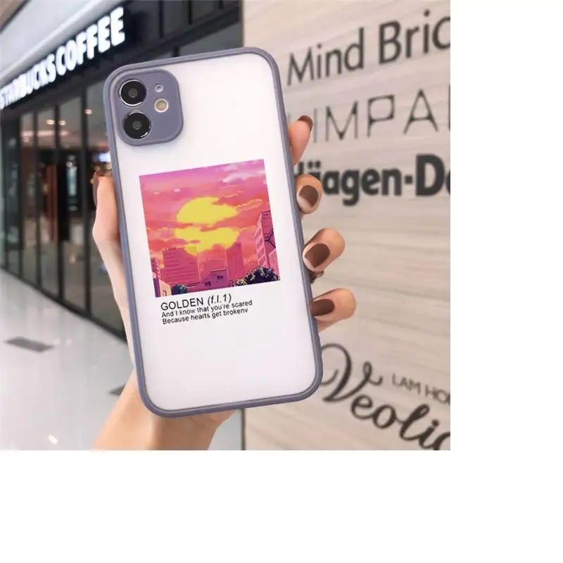 

Phone Case For iPhone 12 11 Mini Pro XR XS Max 7 8 Plus X Flower Summer Pink Matte transparent Gray Cover