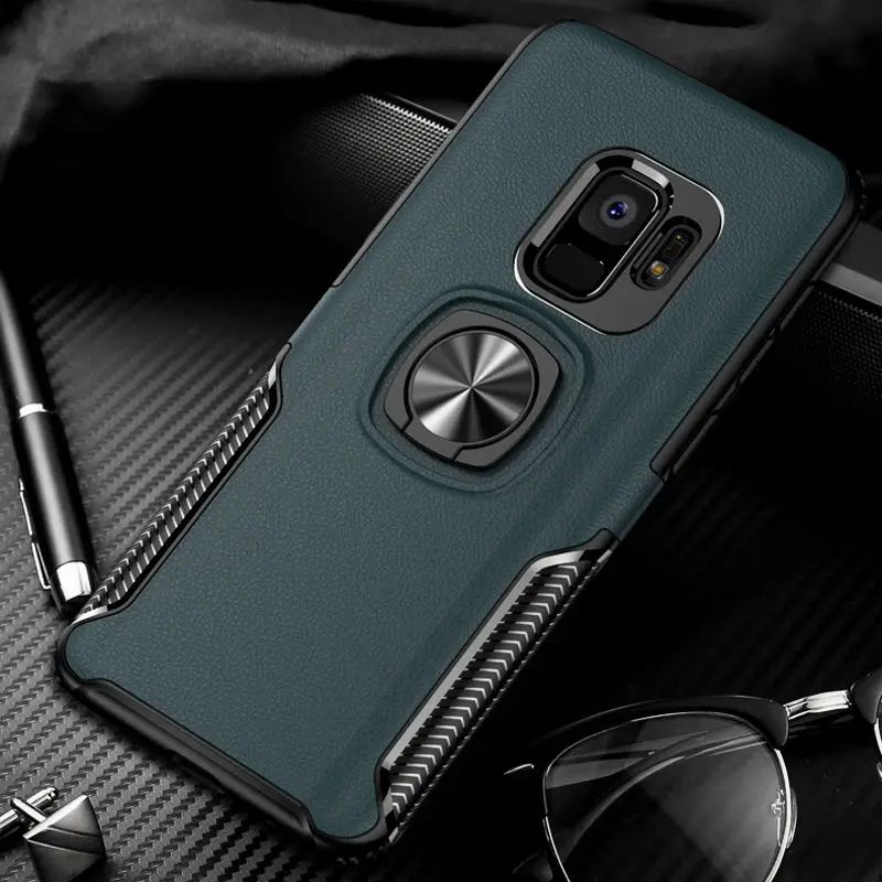 Противоударный чехол для samsung Galaxy S9 плюс S10 S8 S10E Note8 Note9 A6 A8 Note 9 A70 A50 A40 кольцо крышки samsung S9Plus чехол s - Цвет: Qin