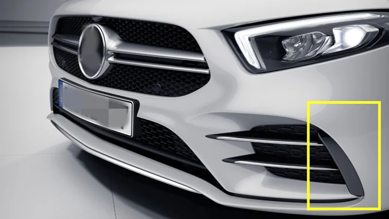 Для Benz A Class W177 A160 A180 A200 A250 AMG A35+ передняя сторона бампера губы пластины спойлера сплиттер Canards противотуманная фара крышка отделка