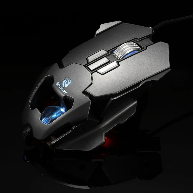 Игровая мышь Bosston 3D Steelseries 3200 DPI программируемые геймерские мыши для игрового ПК
