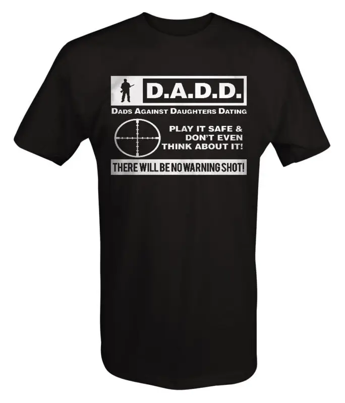 Dads Against Daughters Dating - Warning Shot Gun T shirt | Мужская одежда