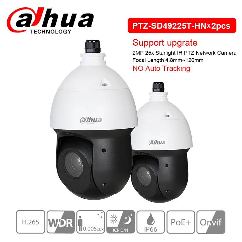 Оригинал Dahua 2MP 25x PTZ сетевая камера SD49225T HN Starlight IR H.265 скоростная купольная зум