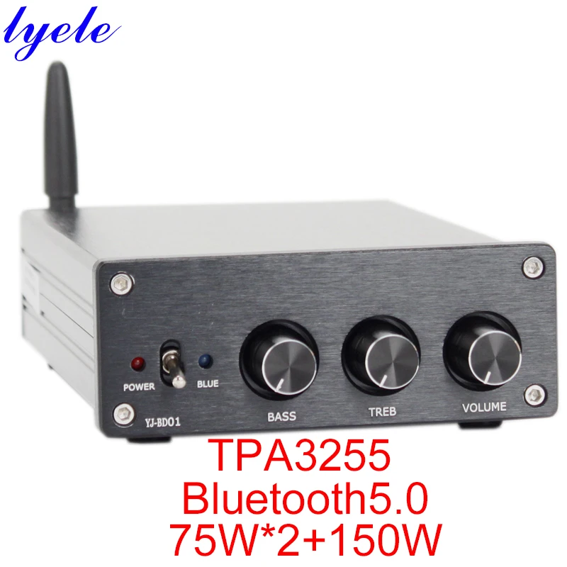 

Усилитель TPA3255, 2,1 каналов, Bluetooth 5,0, APTX 75 Вт * 2 + 150 Вт (сабвуфер), A2DP/AVRCP/HFP/TWS/AAC/12S/APTX-LL