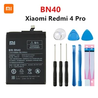 xiao mi 100 orginal bn40 4100mah battery for xiaomi redmi 4 pro prime 3g ram 32g rom edition redrice 4 bn40 batteries tools