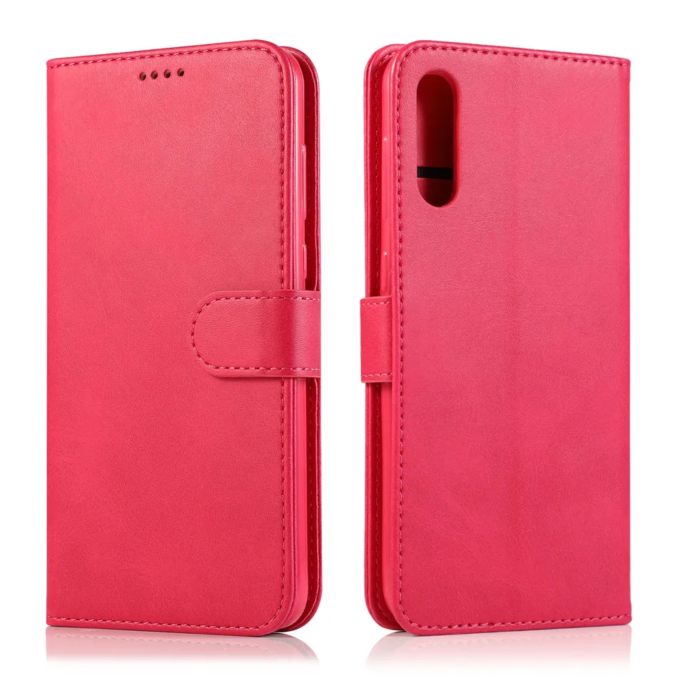 Micgita кожаный чехол для samsung Galaxy A50 A10 A30 A20E A40 A70 A60 фото рамка Флип Бумажник чехол для samsung A30S A20S A50S A10 - Цвет: Red