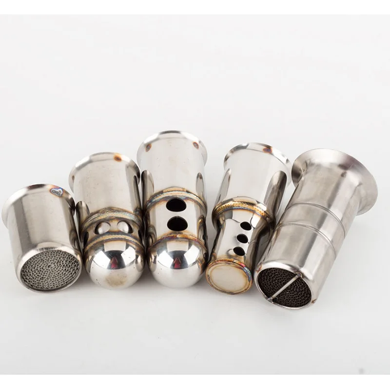 

Motorcycle 51mm 63mm Inlet Exhaust Muffler Adjustable DB Killer Silencer Noise Sound Eliminator Front Catalyst