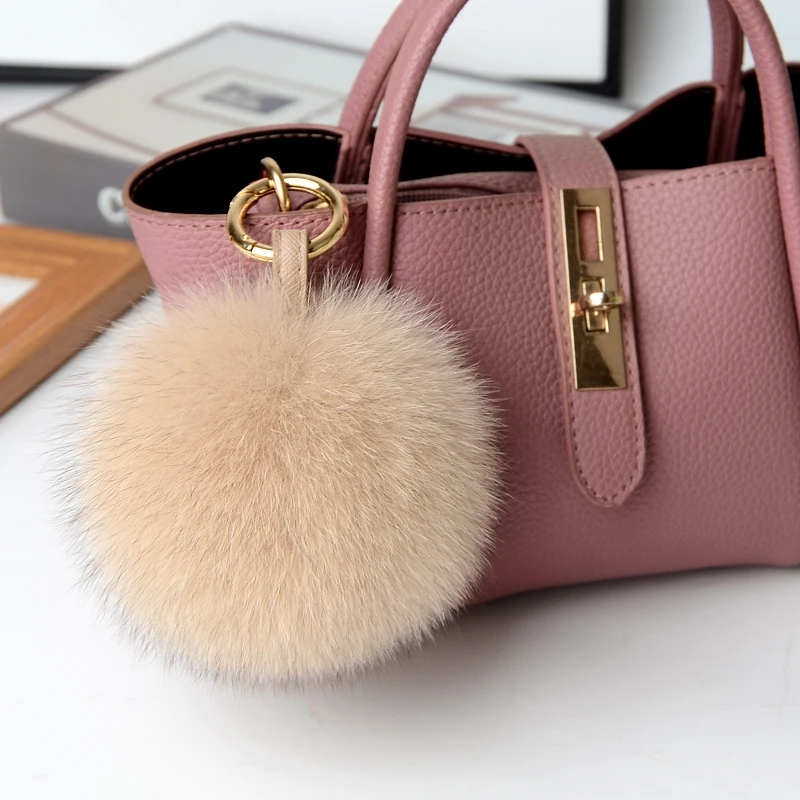 Горячая Распродажа Мода 100% реальные с лисьим мехом большого размера помпонами