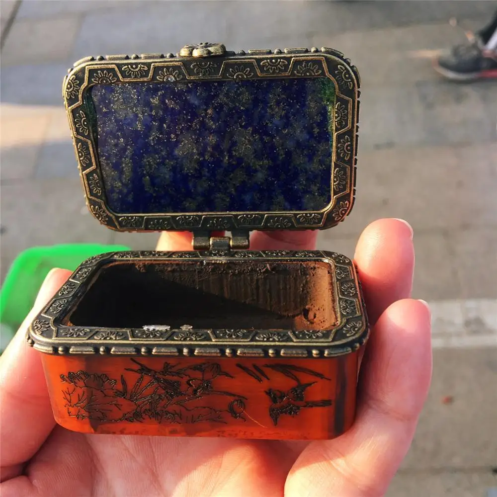 AAAA натуральная шкатулка для драгоценностей lazurite ручная резная коробка цветов с