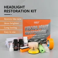 headlight restoration kit polishing renewal refurbished headlamp brightener diy for car headlight lenses cleaner headlamp polish