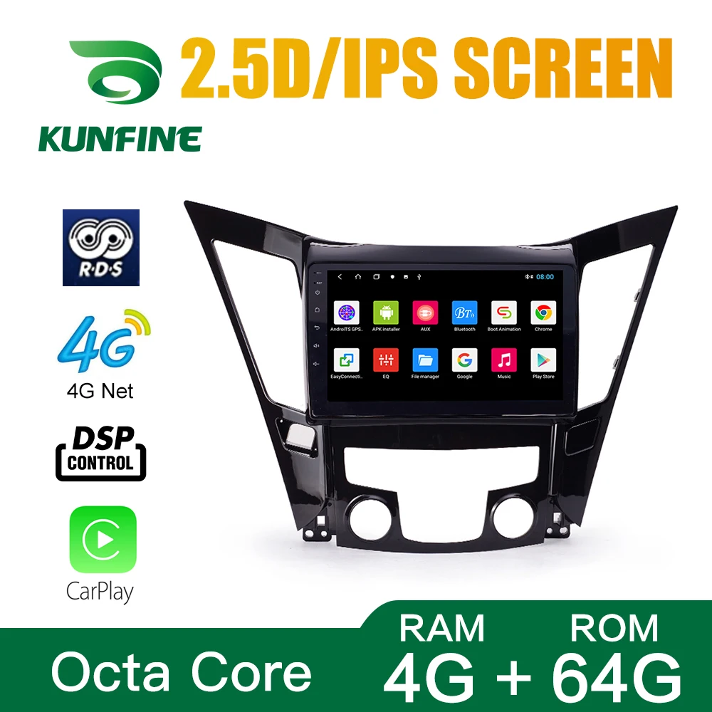 Android 10 0 автомобильный стерео для Hyundai Sonata 2010 2014 2.0L Octa Core DVD GPS навигации плеер аудио