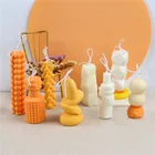 Многоугольная геометрическая форма для волшебных шаров, силиконовая форма для свечей, булыжник, флакон для духов, ароматическая свеча, сделай сам, ремесло, подарок, домашнее искусство, Декор