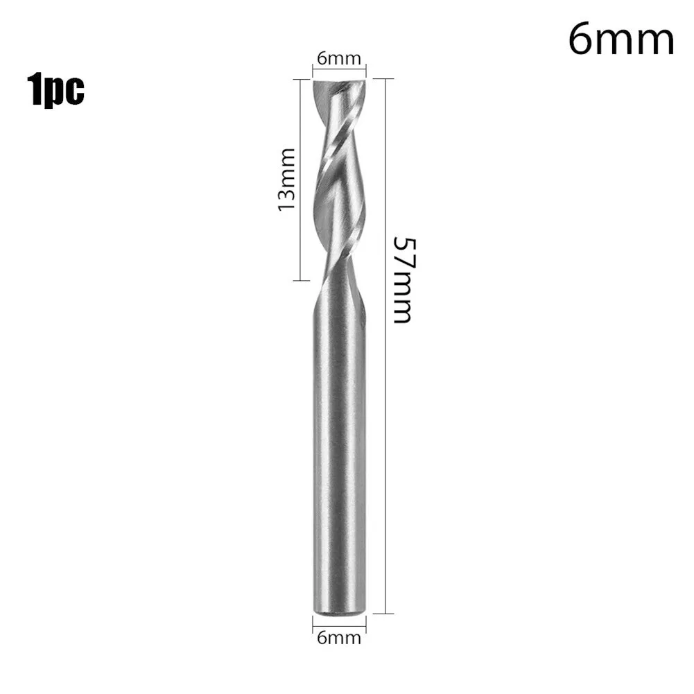 1/5pcs HSS 2Flute 1-12mm Tip Cutter Depth Straight Shank End Mill CNC High Speed Steel Lengthened | Инструменты