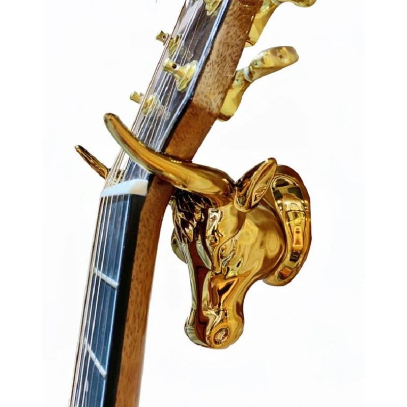 

Bull head Guitar Hanger Hook Copper Plating ABS material
