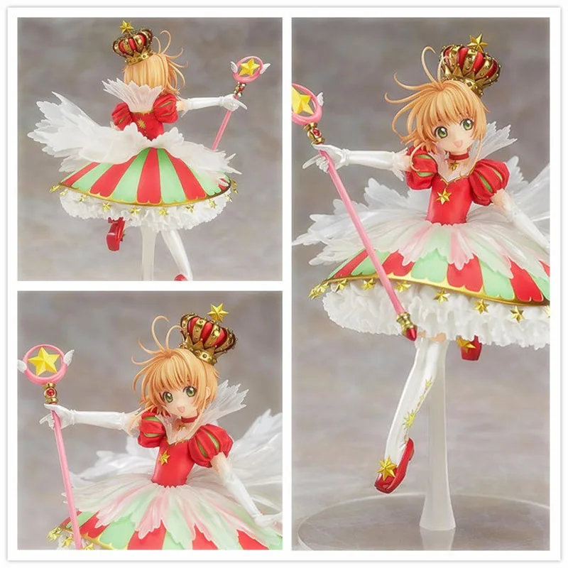 25 см масштаб 1/7 аниме карточка каптор Сакура КИНОМОТО 15-я годовщина ПВХ