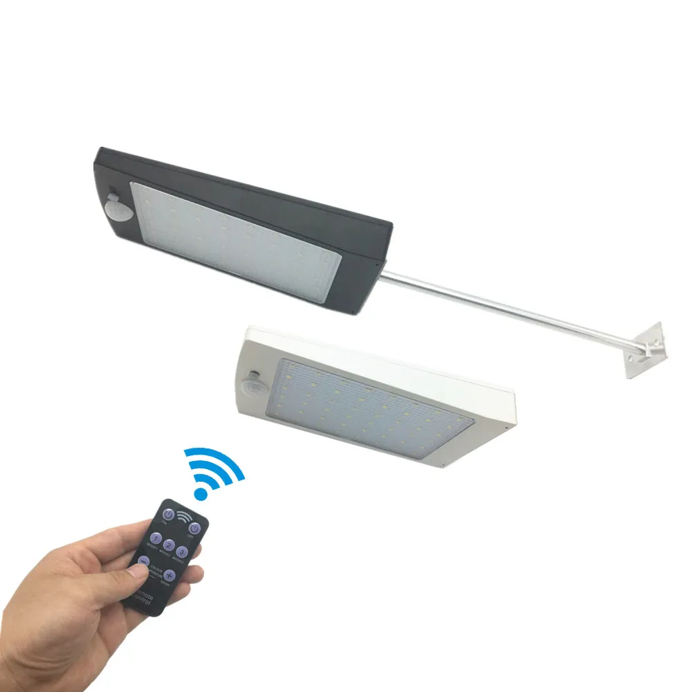 LED Солнечная энергия PIR датчик движения настенный светильник 48 наружная