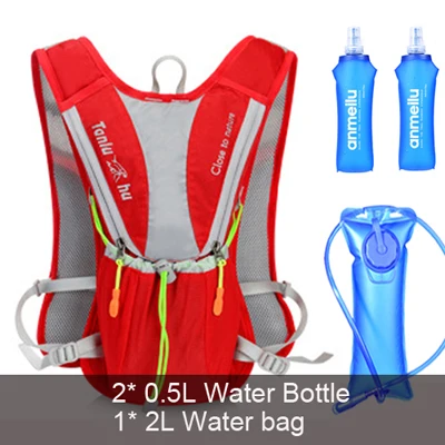 backpack and 3L 10L, женская и мужская сумка, марафон, гидратационный жилет, упаковка для 2л, сумка для воды, для велоспорта, пешего туризма, сумка для спорта на открытом воздухе, рюкзак для бега - Цвет: backpack and 3L