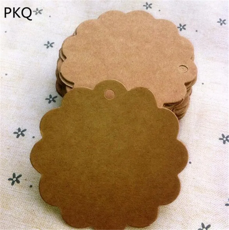 Ретро DIY крафт-бумага бирка ручной работы спасибо этикетка для одежды продукты одежды бумажные бирки навесные лейблы вечерние Weeding этикет бирка