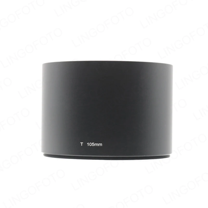 Бленда для объектива камеры 105 мм из алюминиевого сплава с фильтром и резьбовым