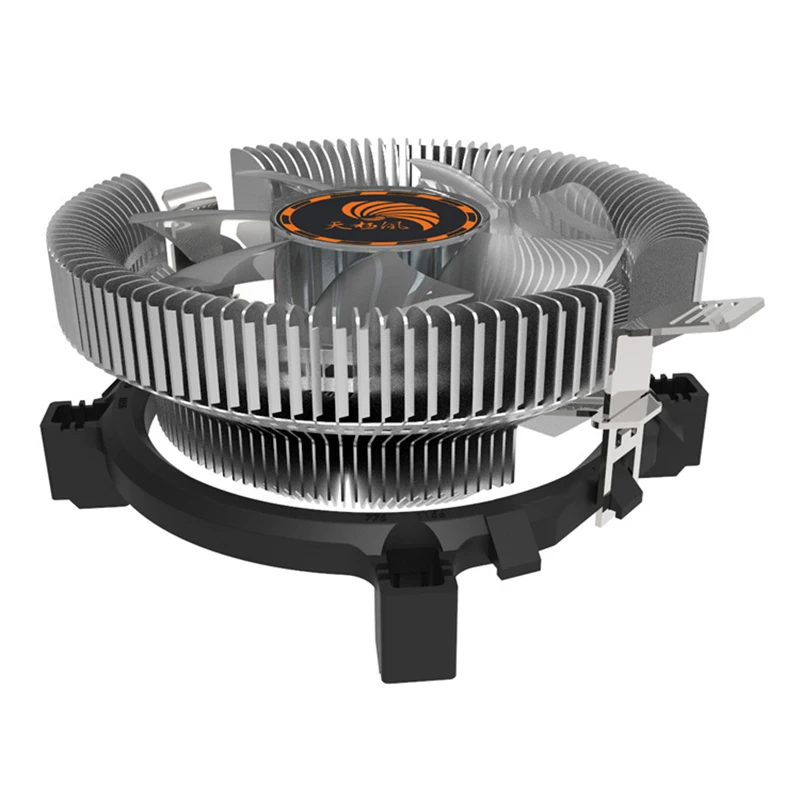 12V 3pin компьютер PC Синий светодиодный Алюминий радиатора Процессор кулер