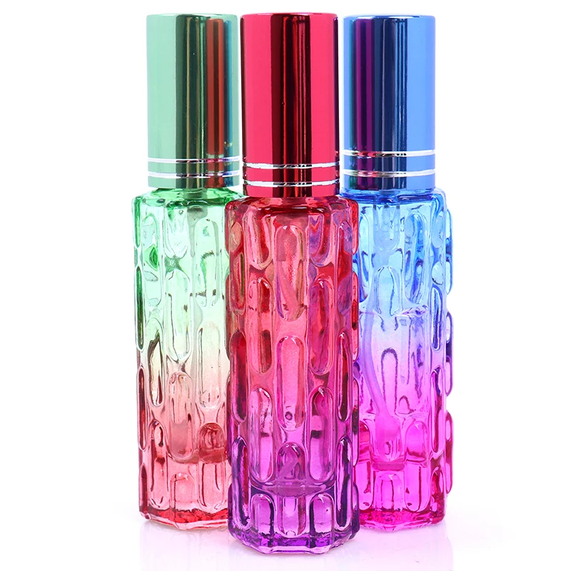 10 мл цветная Толстая стеклянная бутылка для духов прозрачная Пустая бутылочка с