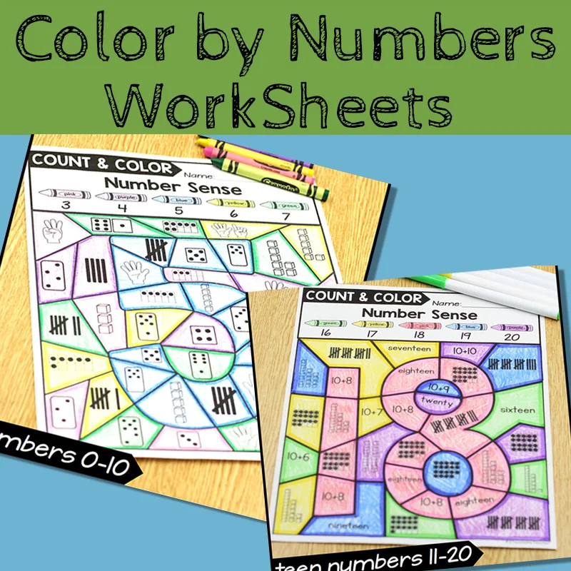 

Color By Number Recognition 1-20 Learning English Workbook Educational Exercise Training Book for Children Kids Educational Toys