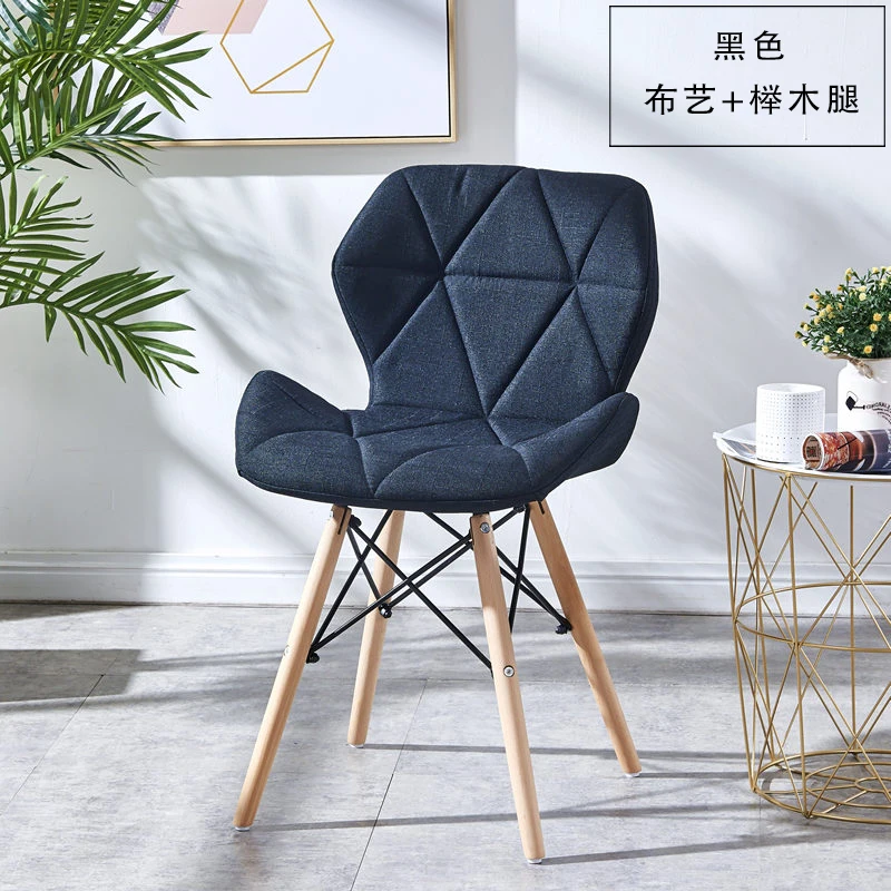 Стул Eames, современный простой стол, стул для семьи, для столовой, задний стул, компьютерный стул, стул, стул из твердой древесины, скандинавский обеденный стул - Цвет: see chart