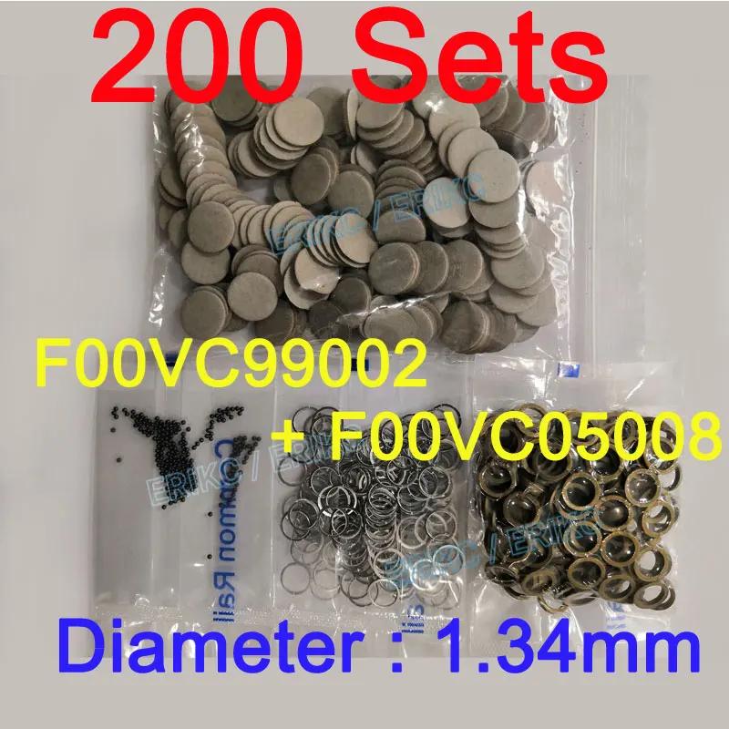 

Original Repair Kits Gasket F00VC99002 Ceramic Ball 1.34mm F00VC05008 Common Rail Injector for Bosch CRIN Injector 200pcs/ lot