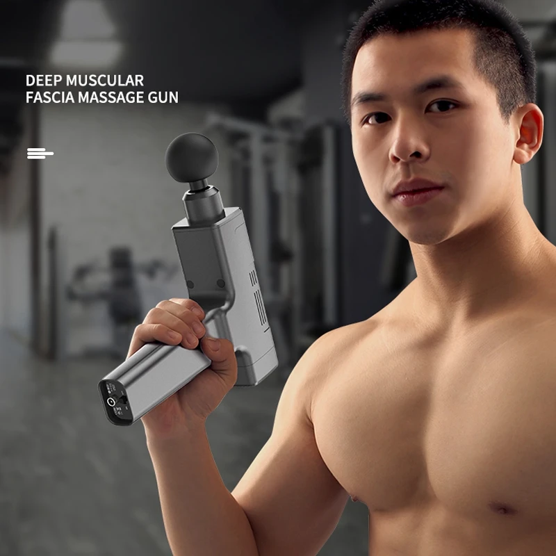 

Electric Mute Massager Muscle Relaxation Vibration Fitness Gray
