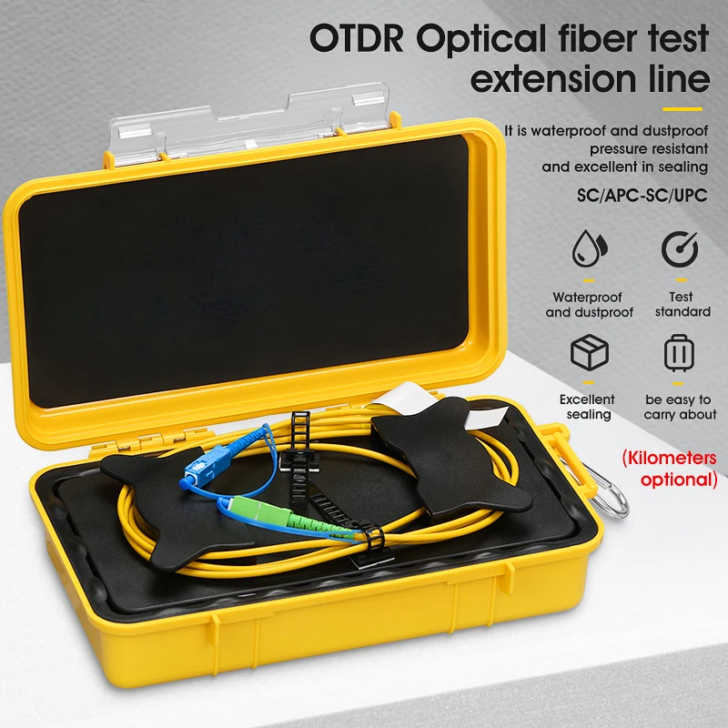 Оптоволоконный колечко кабельный короб для запуска OTDR Dead Zone 1 км SM 1310/1550 нм SC/UPC