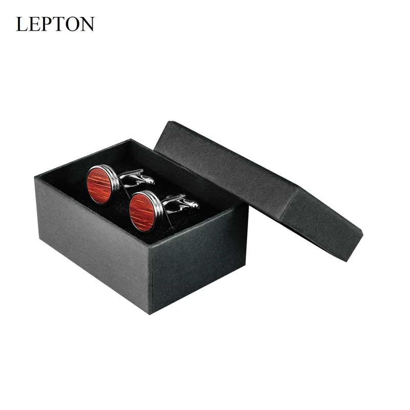 Деревянные запонки Lepton