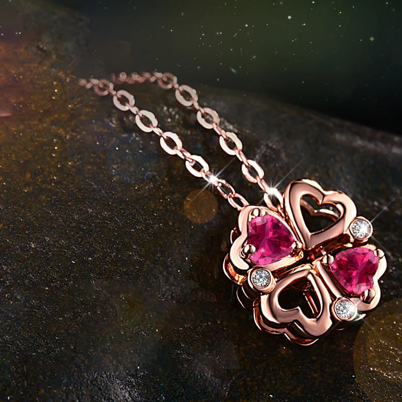 SLFD природный красный турмалин 18K кулон из чистого золота настоящий AU 750 ТВЕРДОЕ