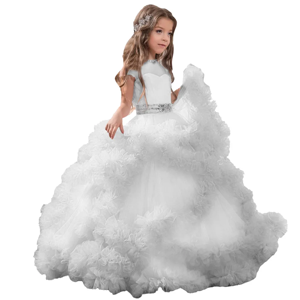 Детское праздничное платье принцессы для девочек-подростков подружки невесты