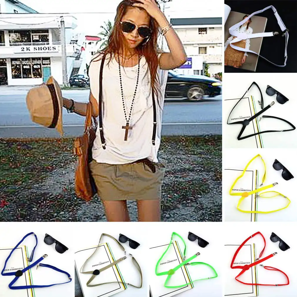 1 шт. мужской s женский зажим на регулируемых эластичных штанах Y back тонкий пояс