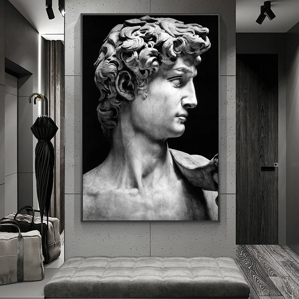 

Sculpture of David Canvas Paintings on the Wall Art Posters And Prints Nordic Art Wall Decorative Canvas Picture For Living Room