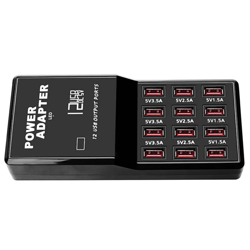 60 Вт 12 порт быстрая зарядка телефон планшет компьютер USB зарядное устройство станция адаптер для мобильного телефона зарядная станция для планшета