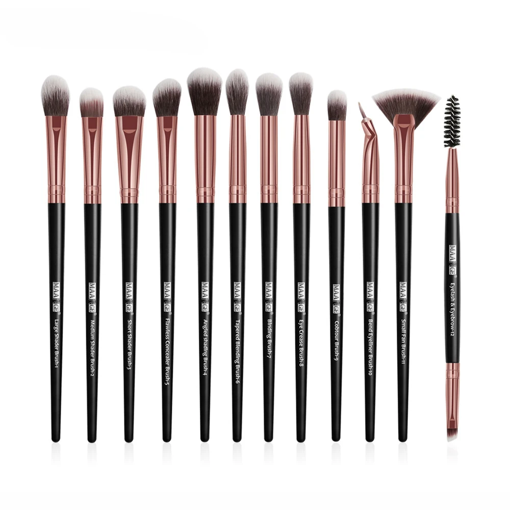 

12 Eye Makeup Brush Sets Makeup Tools Eye Shadow Brush Concealer Brush Blending Brush Lip Brush Face Makeup Kit