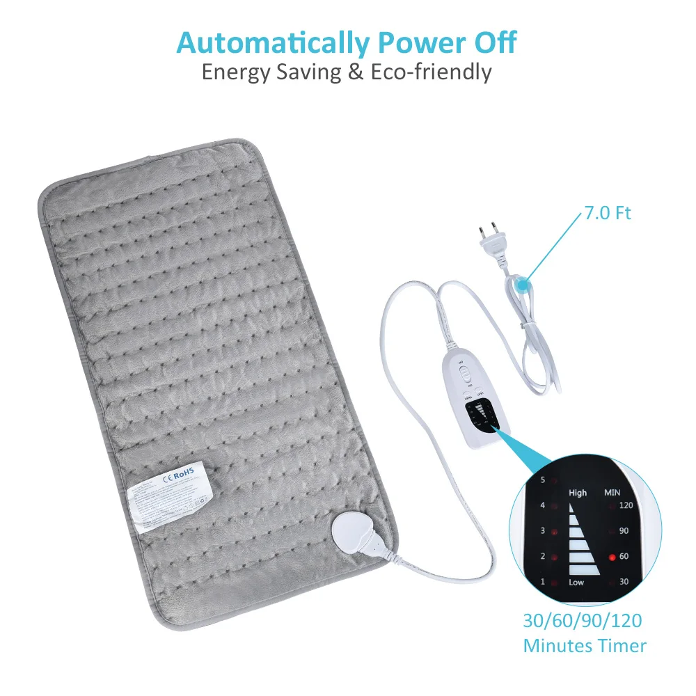 

Electric Heating Pad Heat Therapy Infrared Tourmaline Stone Seat Pad Pain Relief Relax Therapy Mat back shoulder Leg Muscle Body
