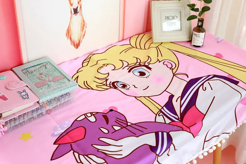 

Moon Girl Printed tablecloth High quality Cartoon Moon Storage Pads Cartoon place mat Food Mats Home decor sweet gift Girls